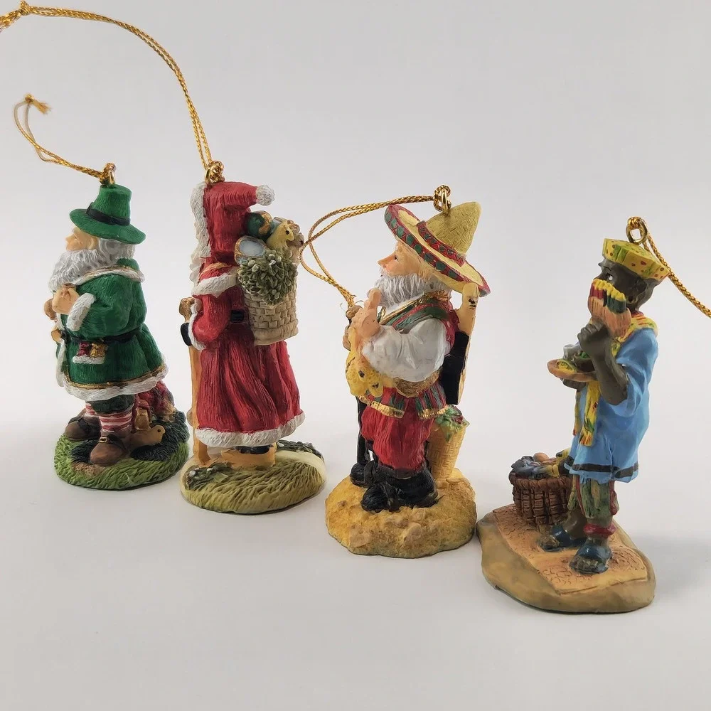 International Santa Claus Ornament Collection international santa